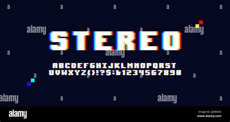 3d Pixel Font Retro Video Game Aesthetics 80s Vintage Typography