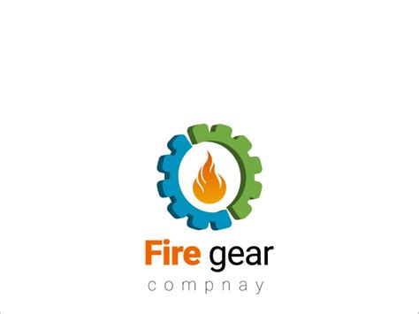 Fire Gear Logo By Muhammad Idrees On Dribbble