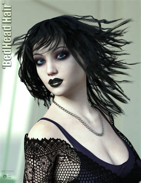 Bedhead Hair For Genesis 3 And 8 Female S Daz 3d