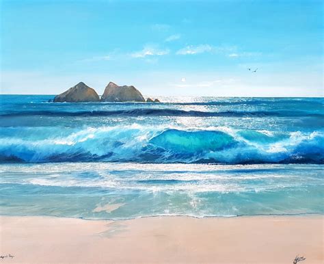 Howard Birchmore Compton Bay Isle Of Wight Painting No Naked Walls