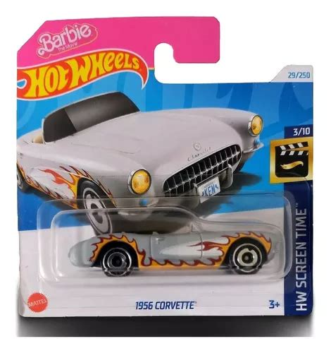 Corvette Gris Barbie Hot Wheels C Tarjeta Corta