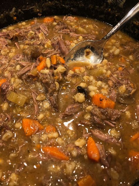 Beef And Barley Soup With Mushrooms Wanderlust Meals