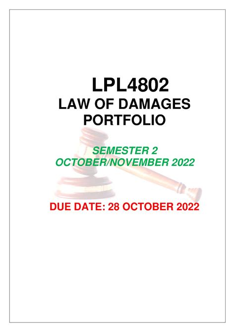 IRM1501 PORTFOLIO SEMESTER 2 OCTOBER NOVEMBER 2022 To Be Used As A