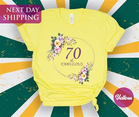 70 Fabulous Birthday Shirt 70th Birthday Party 70th Birthday Etsy