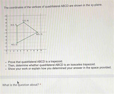 Solved The Coordinates Of The Vertices Of Quadrilateral ABCD Are Shown