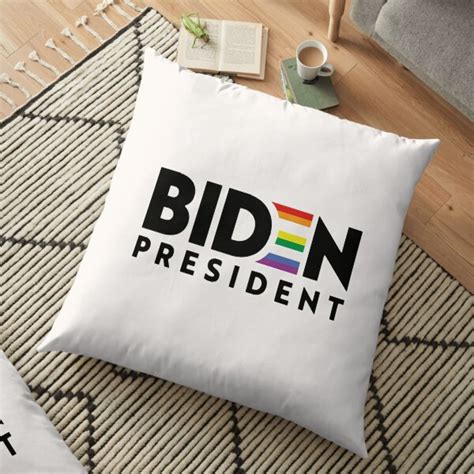 Joe Biden Joseph Biden Gay Pride Joe Biden Lgbt Rainbow Floor Pillow