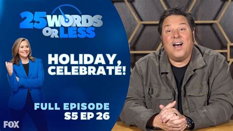 Ep 26 Holiday Celebrate 25 Words Or Less Game Show Full Episode