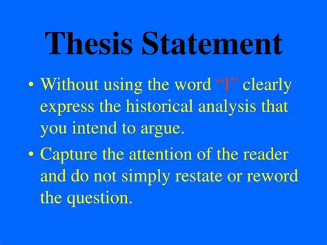 Ppt Thesis Statements Topic Sentences And Analysis Powerpoint Presentation Id 513678