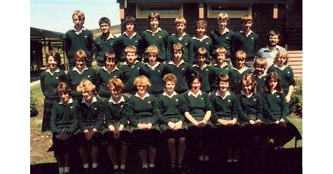 School Photo 1980s Mountainview High School Timaru Mad On New