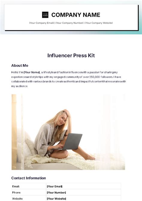 Free Press Kit Templates To Customize Online