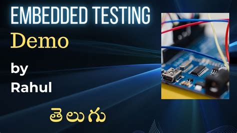 Embedded Testing Telugu Demo By Rahul Shetty Nd Aug Vlr