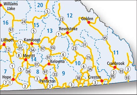 Map Of Southern Interior Bc - Map Of Stoney Lake