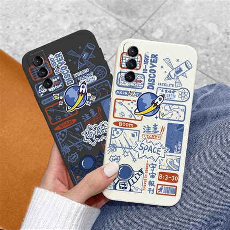 Funda de silicona líquida con dibujos animados para teléfono carcasa