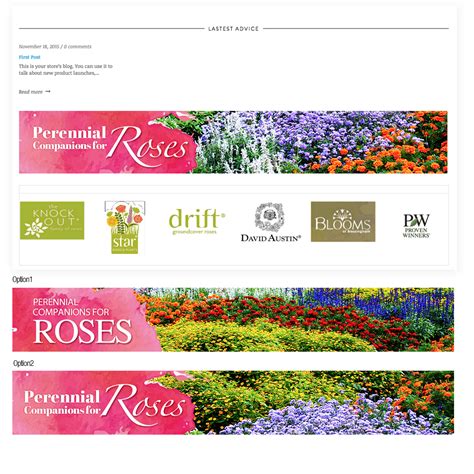 Mail Order Nursery Needs Banner For Promoting Perennials That