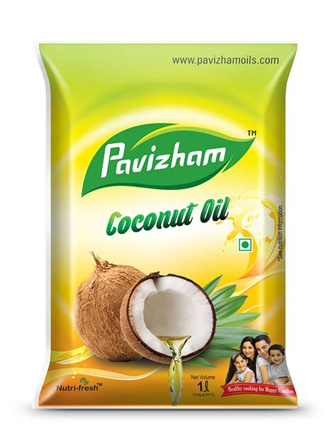 Pavizham Cocnut Oil Pouch Designed By Brandz Spices Packaging Pouch