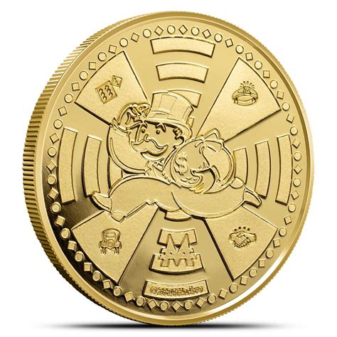 2024 1 Oz Samoa Gold Mr Monopoly Coin BU L JM Bullion