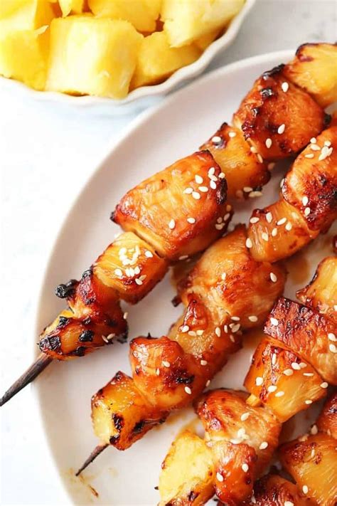 Hawaiian Air Fryer Teriyaki Chicken Kabobs Simply Happenings