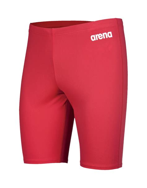 Arena Team Solid Swim Jammer Redwhite Simply Swim Simply Swim Uk