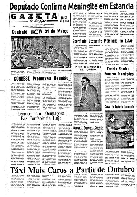 Jornais De Sergipe Gazeta De Sergipe