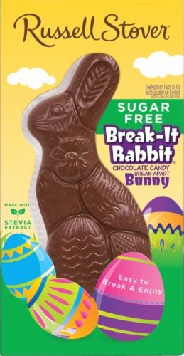 Russell Stover Sugar Free Break-It Rabbit Solid Chocolate Bunny, 4.5 oz - Kroger