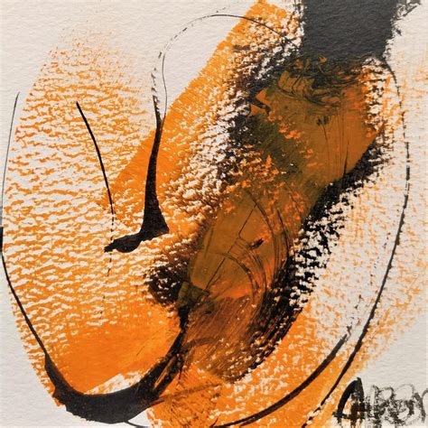 Peinture Orange N Par Chaperon Martine Carr D Artistes