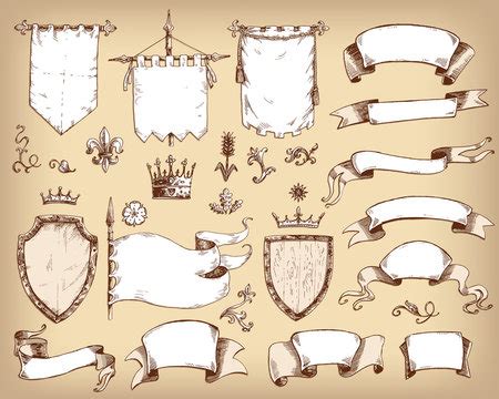 Medieval Banner Outline