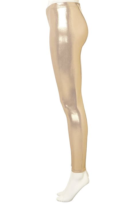 Lyst Topshop Gold Metallic Leggings In Metallic