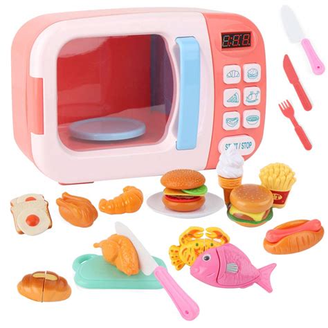 Legendog 31pcs Kids Microwave Playset Interactive Cooking Tool