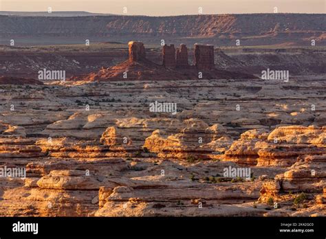 The Chocolate Drops & winding canyons in the Maze District of ...