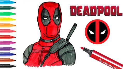 Easy Drawing Deadpool I Kolay Deadpool Çizimi I Süper Kahraman Nasıl