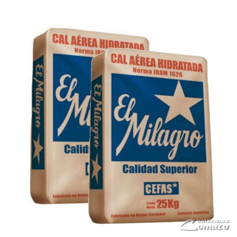 Cal A Rea El Milagro Hidratada X Kgs Materiales Comaco