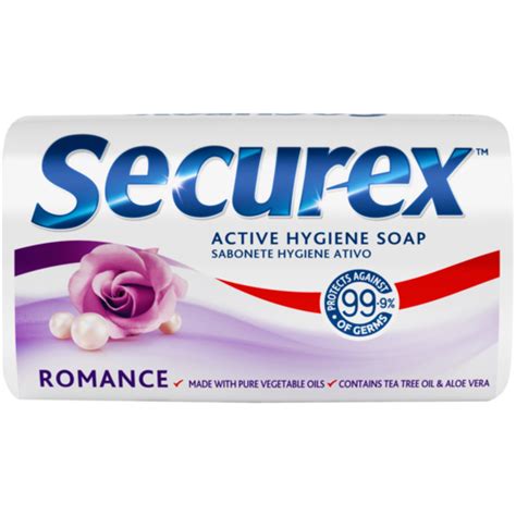 Securex Romance Active Hygiene Soap Bar 175g Bath Soaps Bath Shower And Soap Toiletries