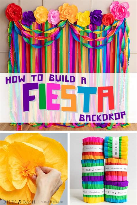 How To Build A Fiesta Backdrop Mexican Birthday Parties Fiesta Theme Party Decorations