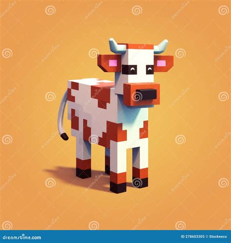 Minecraft Cow Pixel Art