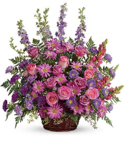 Peaceful White Lilies Basket