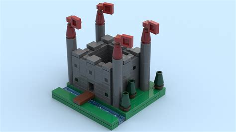 Micro scale castle : r/lego