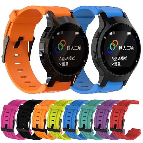 Sunsky Silicone Sport Watch Band สำหรับ Garmin Forerunner 225 สีแดง