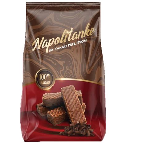 Наполитанка со чоко прелив / Vafer me çokollatë-200 gr - Kipper Market