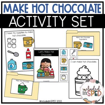 How To Make Hot Chocolate Winter Interactive Activity For Special Education