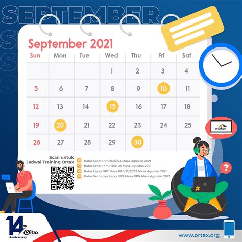 Kalender Pajak Bulan September Ortax