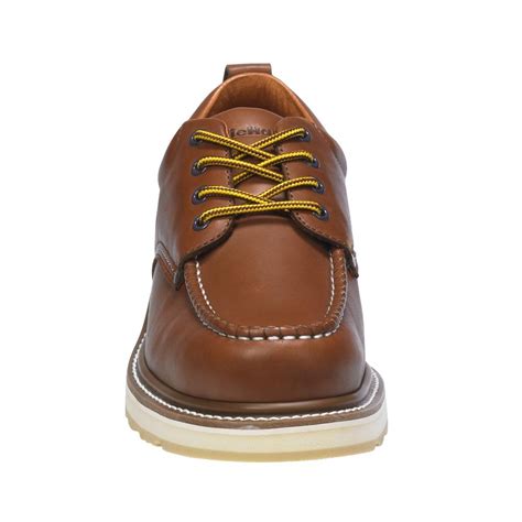Diehard Mens Soft Toe Leather Oxford Work Shoe Brown