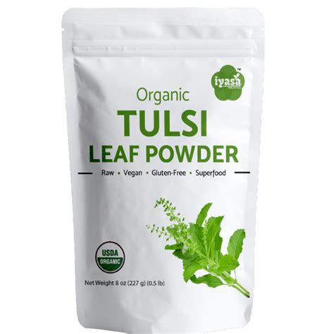 Buy Organic Tulsi Leaf Powder Promotes Well Being And Relaxation