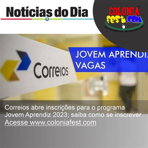 Correios Abre Inscri Es Para O Programa Jovem Aprendiz Saiba