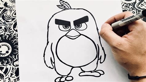 Como Dibujar El Pajaro Rojo Angry Birds How To Draw The Red Angry