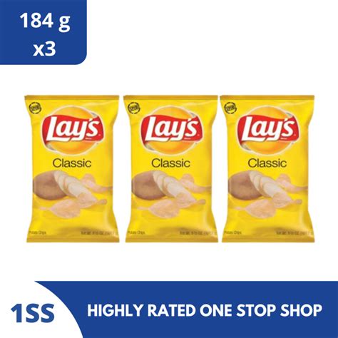 Lays Classic Potato Chips 170g Set Of 3 Lazada Ph