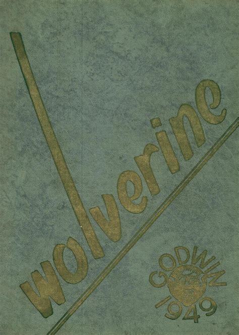 1949 yearbook from Godwin Heights High School from Wyoming, Michigan for sale