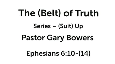 The Belt Of truth - Logos Sermons