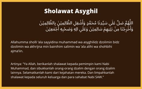 √ Sholawat Asyghil Arab Latin Terjemah And Keutamaan Lengkap