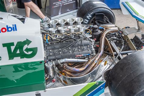 Ford Cosworth Dfv F Engine Installed In A Williams F Car Flickr