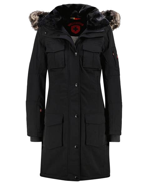 Wellensteyn Damen Winterjacke SCHNEEZAUBER Lang In Schwarz Kaufen